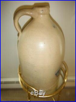 Antique Stoneware Jug Hudson Pottery Co. Stoneware Jug With Bold Bird Design