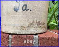 Antique Stoneware Jug J. F. Weiler Allentown Pa Script Fulper Pottery Primitive