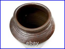 Antique Stoneware Pottery Half Gallon Crock Primitive American Pottery Jar