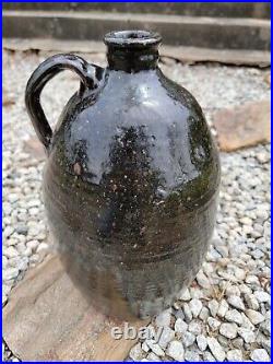 Antique Stoneware Pottery Jug Jugtown Greenville Spartanburg SC As Is