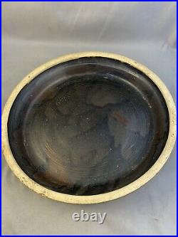 Antique Stoneware Salt Glaze Chicken Waterer Poultry Water Crock Large BEAUTIFUL