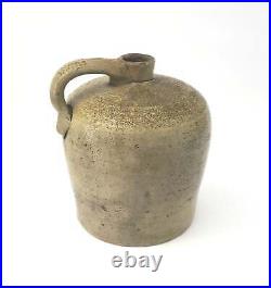 Antique Stoneware Salt Glazed Jug One Gallon with Turkey Drippings