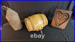 Antique Stoneware crock canteen Whiskey barrel cask Unusual Rare