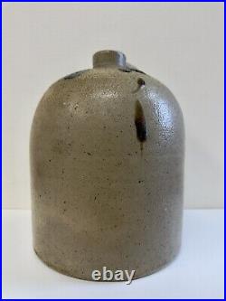 Antique Stoneware jug Salt Glaze 13 Turkey Drip