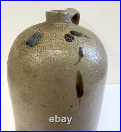 Antique Stoneware jug Salt Glaze 13 Turkey Drip