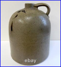 Antique Stoneware jug Salt Glaze 13 Turkey Drip