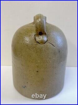 Antique Stoneware jug Salt Glaze 13 Turkey Drip