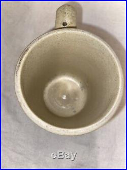 Antique Strohs Beer Stoneware Mug Stein Detroit Michigan Whites Pottery Utica