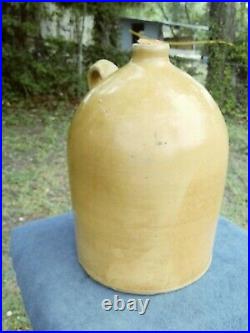 Antique Texas Meyer Pottery 2 Gallon Mustard Color Jug