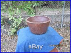 Antique Texas Vintage Sutttles Pottery Stoneware Heavy Large 12 Mixing Bowl