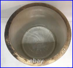 Antique UHL Pottery Co. 4 Gallon Stoneware Acorn Crock Huntingburg, Indiana