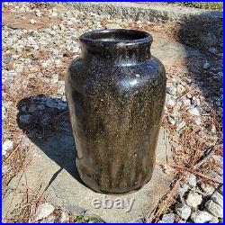 Antique Upstate South Carolina Pottery Stoneware Jar Crock