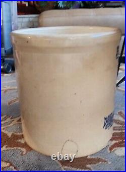 Antique Vintage 5 Gallon Douglass Stoneware Pottery CROCK Holds Water