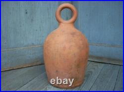 Antique Vintage Chicken Waterer Feeder Jug Clay Pottery Folk Art Primitive