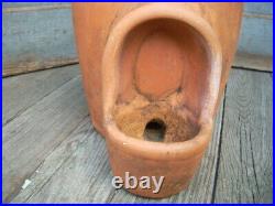 Antique Vintage Chicken Waterer Feeder Jug Clay Pottery Folk Art Primitive