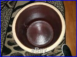 Antique Vintage Large Round 10 Gallon Stoneware Pottery Crock NEW