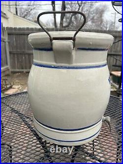 Antique/Vintage/Primitive #5 Red Wing Stoneware Water Cooler Crock With Spigot