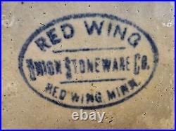 Antique Vintage Red Wing Five (5) Gallon Stoneware Crock 1909-1915 Production