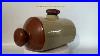 Antique_Vintage_Stoneware_Pottery_Bed_Warmer_Hot_Water_Bottle_On_A_Display_With_Todays_Value_01_puct