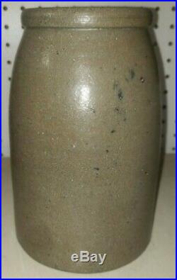Antique W. M. Rogers Pottery Proctor WV Stoneware Crock Ohio River Town Jar Rare