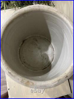 Antique Western Pottery Co Denver 5 Gallon Stoneware Crock Heavy 22 Lb