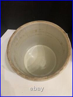 Antique Western Pottery Co Monmouth Illinois 5 Gallon Stoneware Crock Heavy