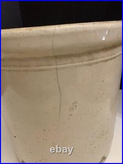 Antique Western Pottery Co Monmouth Illinois 5 Gallon Stoneware Crock Heavy