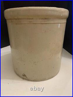 Antique Western Pottery Co Monmouth Illinois 5 Gallon Stoneware Crock Heavy