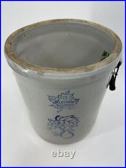 Antique Western Stoneware Company 8 Gal. Crock Kitchen Cooking Primitive