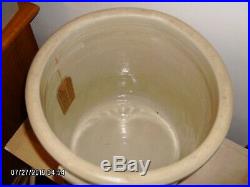 Antique Western Stoneware Pottery #6 crock Monmouth IL with bale handles