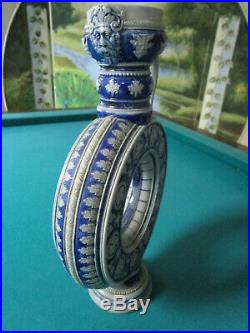 Antique Westerwald German ROUND RING JUG stoneware blue grey salt glazed PICK 1