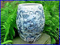 Antique Whites Utica New York Stoneware Polar Bear Water Cooler Crock Pottery