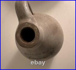 Antique half gallon stoneware jug in very good condition. Walker and Co. Boston