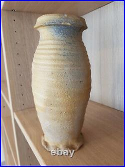 Antique medieval pottery beaker 13th century Siegburg stoneware Bellarmine jug