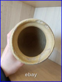 Antique medieval pottery beaker 13th century Siegburg stoneware Bellarmine jug