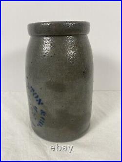 Atq Wax Sealer JAS. HAMILTON & CO. Greensboro PA Salt Glazed Stoneware Crock