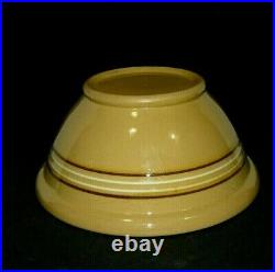 Beautiful Large 11 3/8 Yellow Ware Mixing Bowl Stoneware EXC