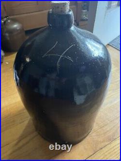 Beautiful Stoneware Antique Early Drip Glaze 4 Gallon Jug