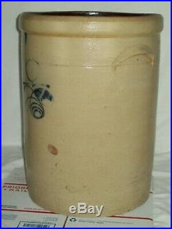 Bee Sting Stoneware Crock 6 Gallon Early Antique Salt Glaze Pottery
