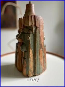 Bernard Rooke England Pottery Stoneware Lamp Base Mid Century Modern Brutalist