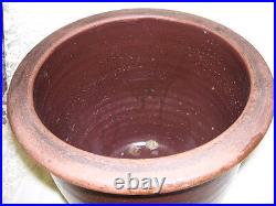 Brown Crock Primitive Stoneware Antique