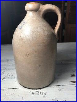 C. 1850's Salt Glaze Stoneware D G TEMPLE 25 Franklin St Worcester Massachusetts