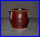 C_LINK_EXETER_PA_Small_3_3_4_Redware_Apple_Butter_Crock_Stoneware_Pottery_01_xzi