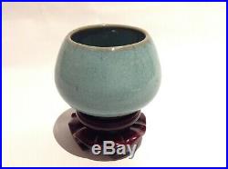 Chinese Jun Ware pot porcelain Song Ming Dynasty lotus bud stoneware pottery ru
