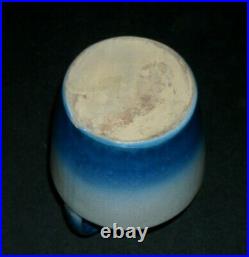 DETROIT MICHIGAN One Pint 6 3/8 Blue Stoneware Advertising Mini Jug Whiskey