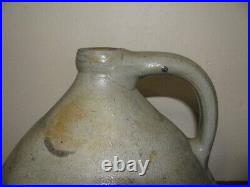 David Roberts Utica NY Salt Glazed Stoneware Ovid Jug 1827-1830