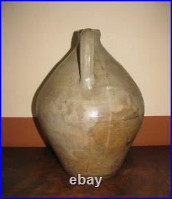 David Roberts Utica NY Salt Glazed Stoneware Ovid Jug 1827-1830