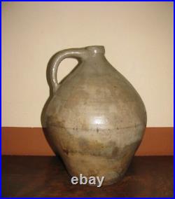 David Roberts Utica NY Salt Glazed Stoneware Ovid Jug 1827-1830