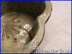 Early 1800's AAFA Miniature Green Glaze Redware, yellow ware Stoneware Mold