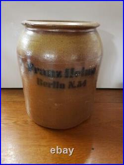 Early 1940s WWII Era Franz Heinn Berlin German N-54 Stoneware Crock